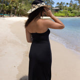 Women's Black Tube top Maxi Dress - Sweet Sweet Honey Hawaii