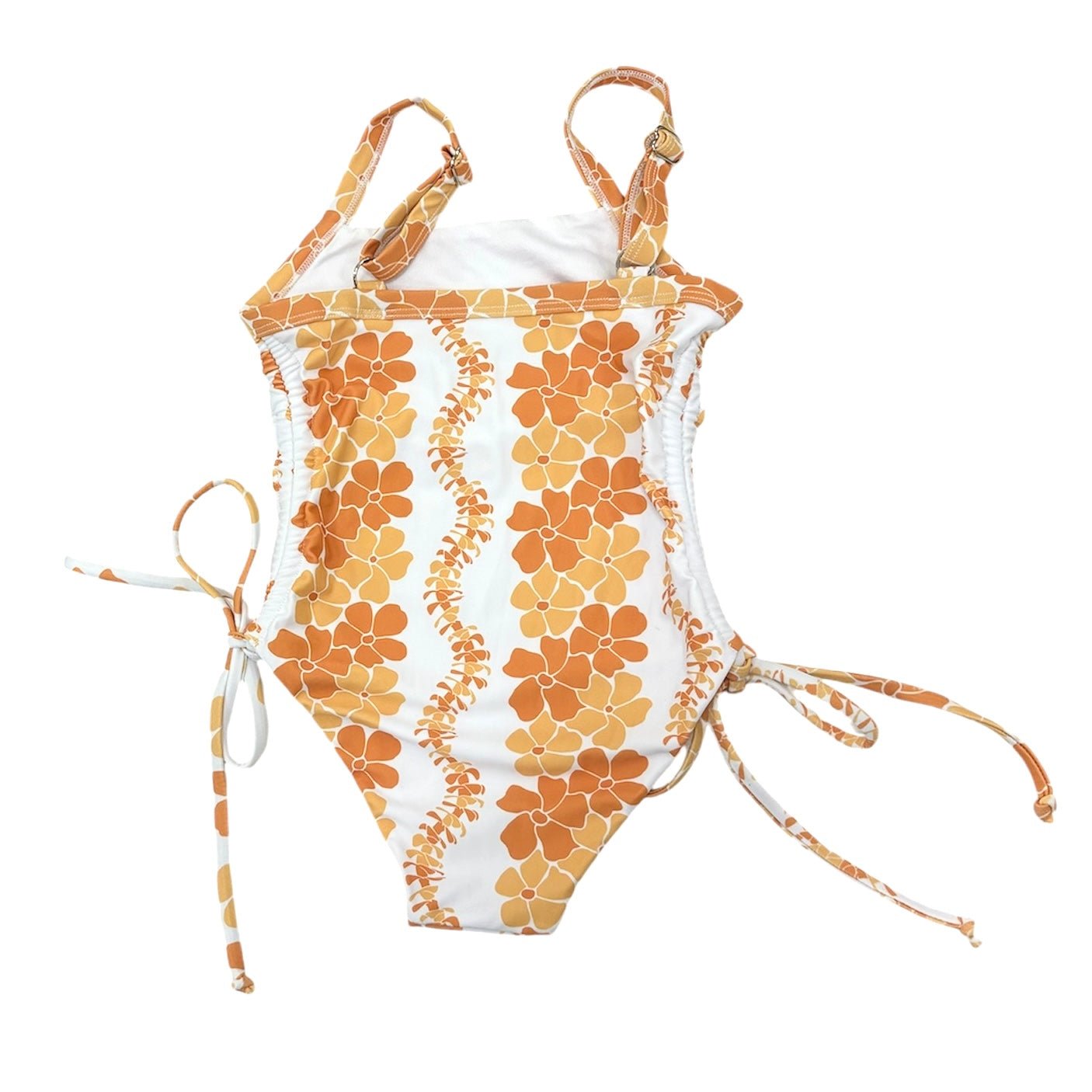 Honey Puakenikeni Girls One Piece scrunch Bikini - Sweet Sweet Honey Hawaii