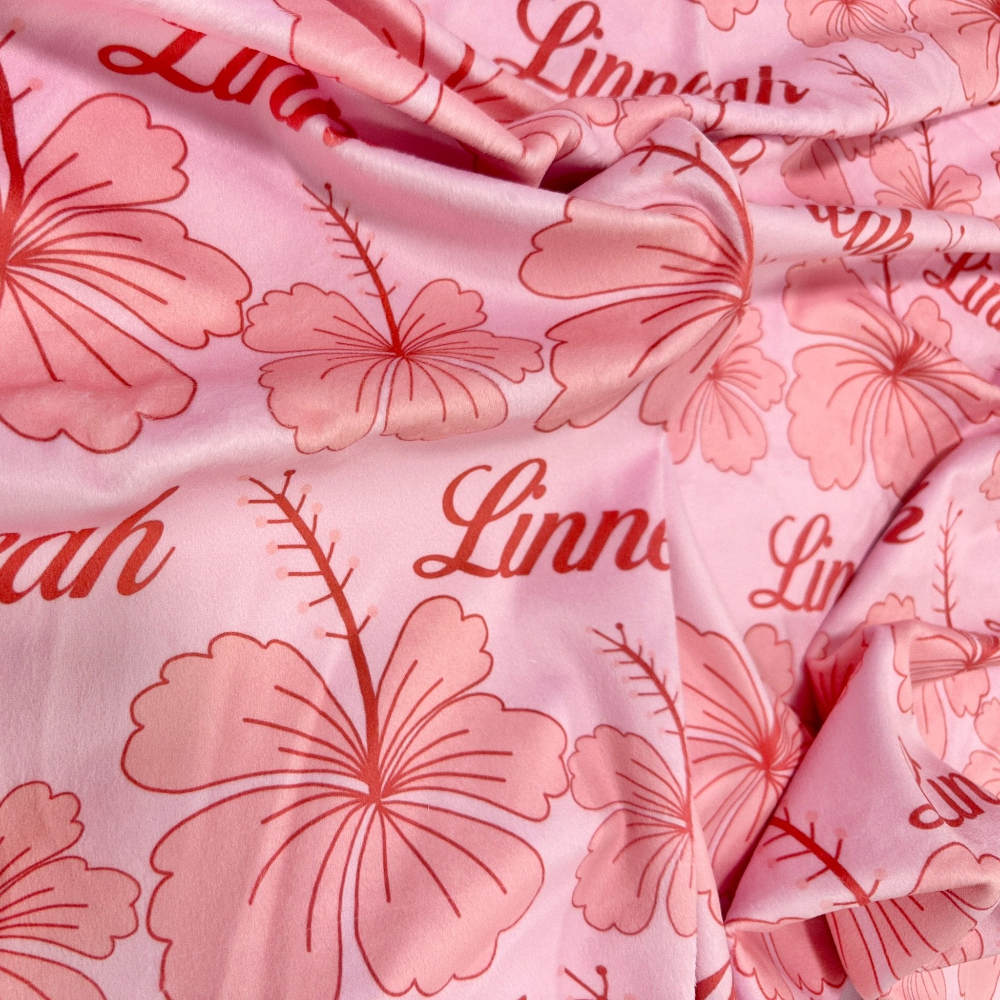 Personalize Blanket: Hibiscus - Sweet Sweet Honey Hawaii