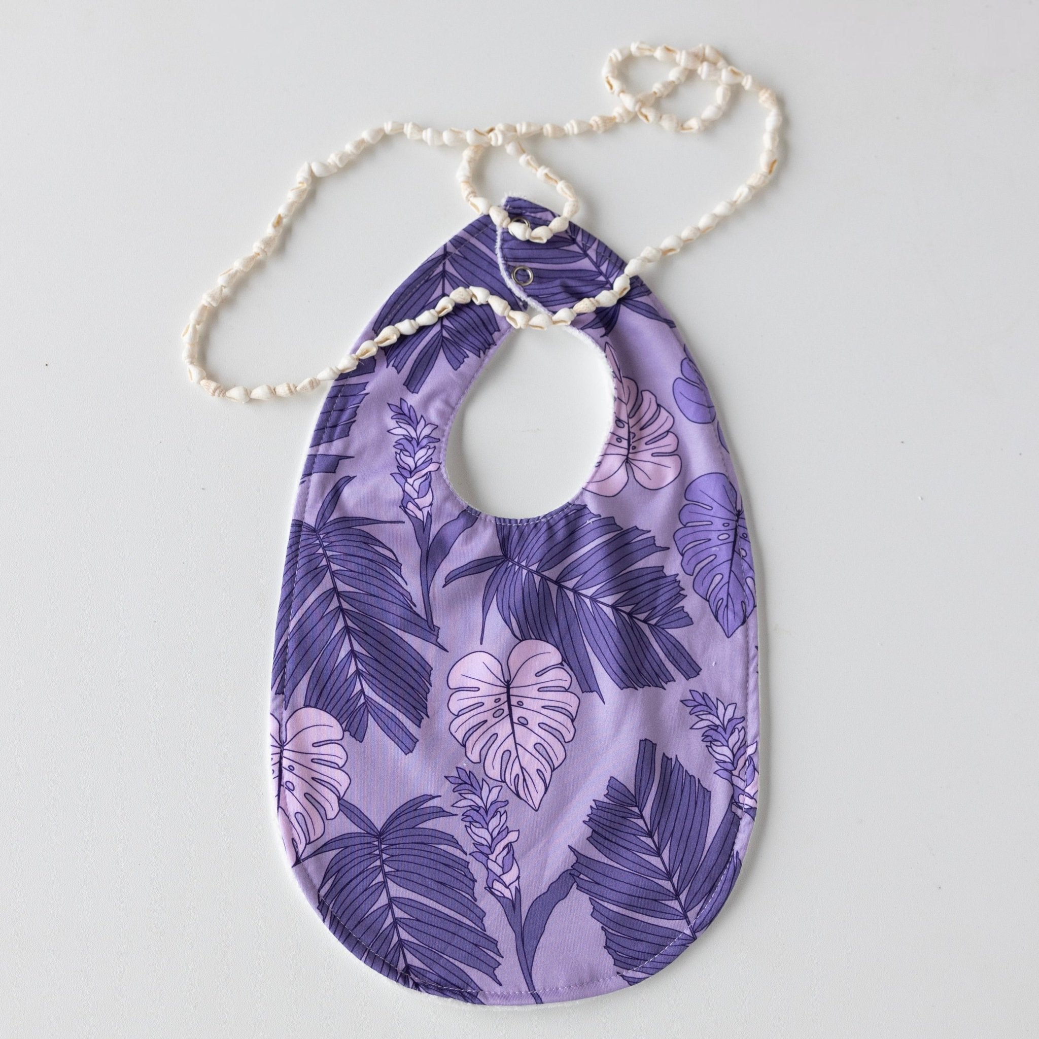 Tropical Palm|Purple Bib - Sweet Sweet Honey Hawaii